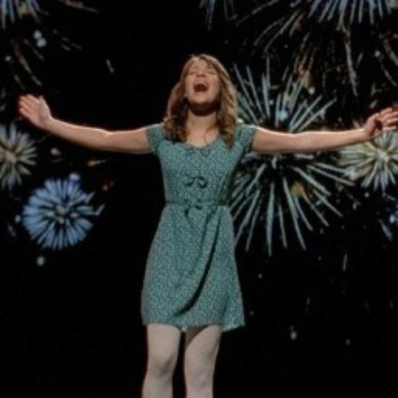 Forever 21 Silky Diamond Print Bow Detail Dress ASO Glee Rachel Berry - Picture 11 of 11